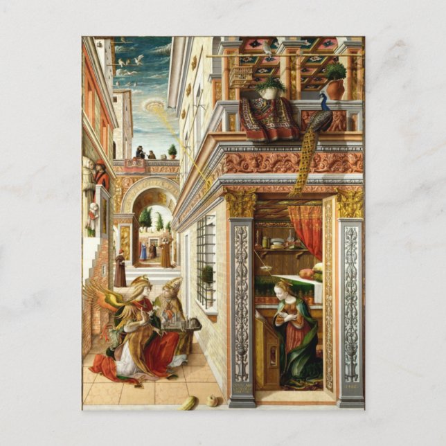 Cartão Postal Anunciação, Santo Emidius e um OVNI (Frente)