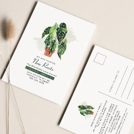 Cartão Postal Anunciamento de Movimentação da Planta de Aquarela