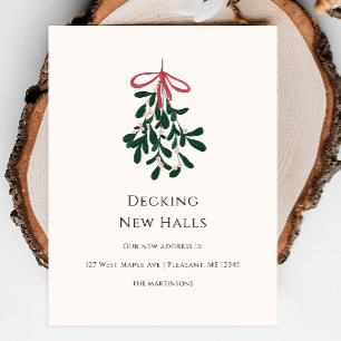 Cartão Postal Anunciamento de Natal em Decking New Halls