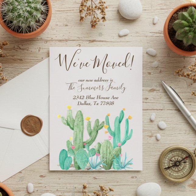 Cartão Postal Anunciamos Cactus Desert Cactos (Criador carregado)