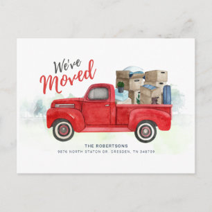Cartão Postal Anunciamos Nova Mudança de Endereço Residencial
