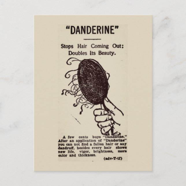 Cartão Postal Anúncio Antigo: Danderine (Frente)