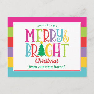 Cartão Postal Anúncio Colorido de Natal com Cristo se Movendo Al