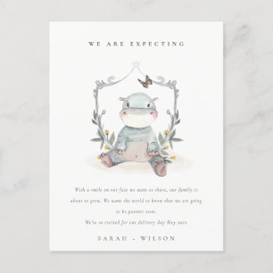 Cartão Postal Anúncio de bébé-bé-bé-bólus de folhagem