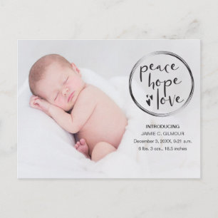 Cartão Postal Anúncio de Bebê, Primeiro Natal, foto