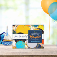 Anúncio de Café da Manhã de Aniversário Colorido R