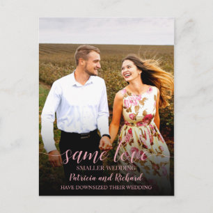 Cartão Postal Anúncio de casamento downsized Same Love Foto
