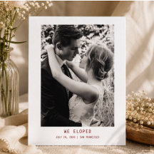 Anúncio de Casamento | Texto e Foto Simples e Eleg