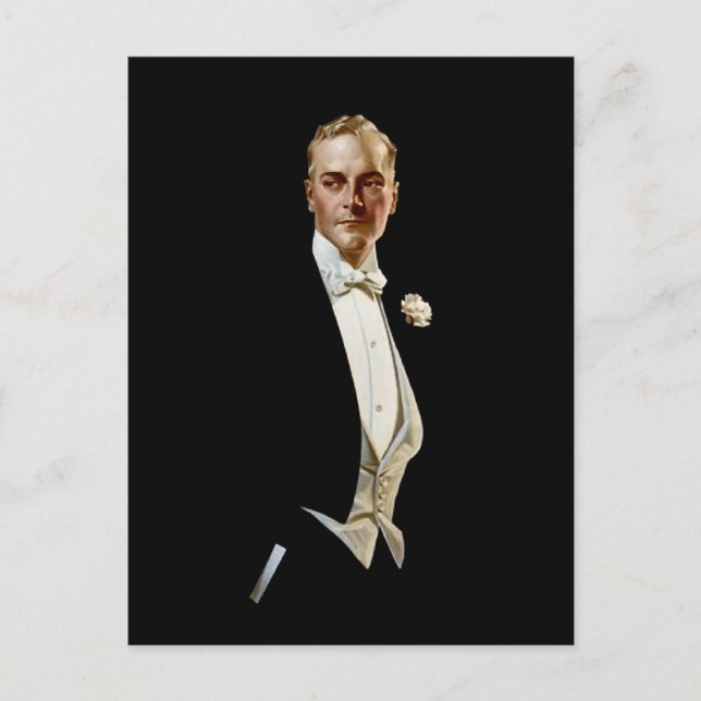 Cartão Postal Anúncio de colarinho de camisa por Leyendecker (Frente)