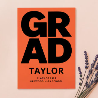 Cartão Postal Anúncio de Conclusão de Curso Elegante e Simples G