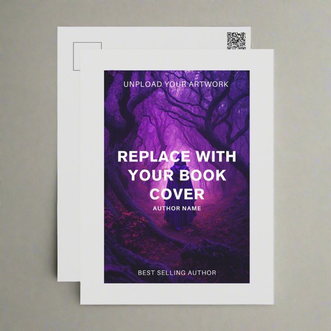 Cartão Postal Anúncio de escritor de Trabalho de arte de livro (Criador carregado)