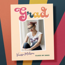 Anúncio de Foto do Formando de Boho da Vintage Ret