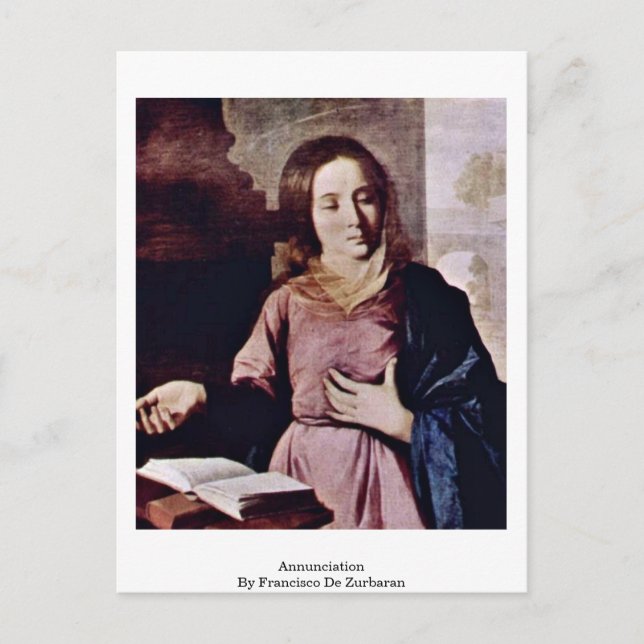 Cartão Postal Anúncio De Francisco De Zurbaran (Frente)