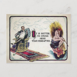 Cartão Postal Anúncio De Fumagem Vintage