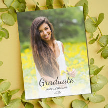 Anúncio de Graduação da Classe de Foto Moderna de