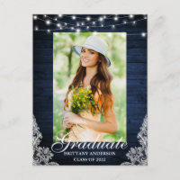 Anúncio de Graduação das Luzes de Lace de Madeira