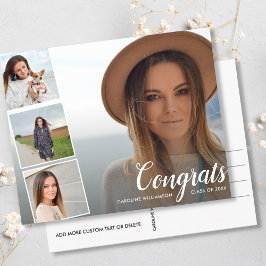 Cartão Postal Anúncio de Graduação de Colagem de Fotos de Forman