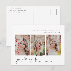 Cartão Postal Anúncio de Graduação de Fotografias de Snapshot