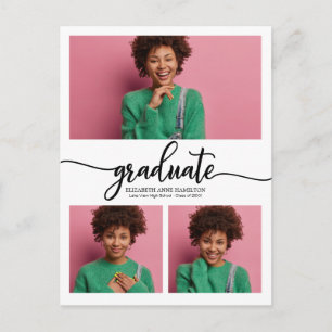 Cartão Postal Anúncio de graduação do segundo grau 3 Foto