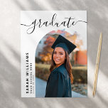 Cartão Postal Anúncio de Graduação Moderna de Script Elegante<br><div class="desc">Cartão-postal de Anúncio de Graduação Moderna de Script Elegante</div>