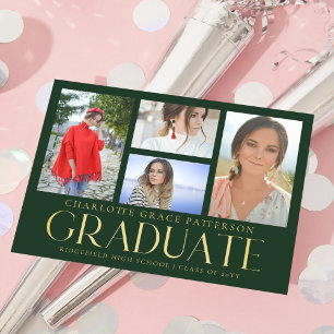 Cartão Postal Anúncio de Graduação Multifotográfica de Scrip