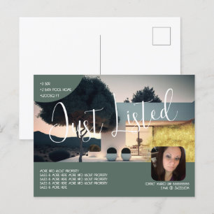 Cartão Postal Anúncio de Imóvel Moderno à Venda Foto Negócios