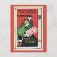 Anúncio de impressores de cartazes alemães antigos