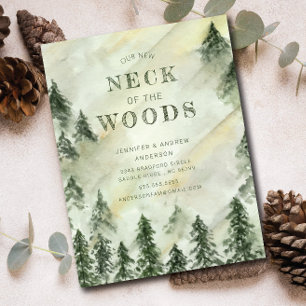 Cartão Postal Anúncio de Movimentação da Elegância Florestal