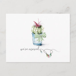 Cartão Postal Anúncio de Movimentação de Cactus Caquetários Cutô