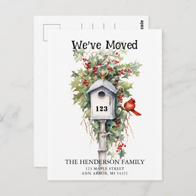 Cartão Postal Anúncio de Movimentação de Feriado (Frente/Verso)