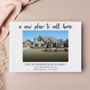 Cartão Postal Anúncio de Movimentação de Fotos Simples e Minimal