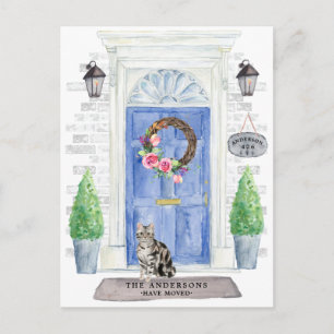 Cartão Postal Anúncio de Movimentação de Gato Shorthair Ameri