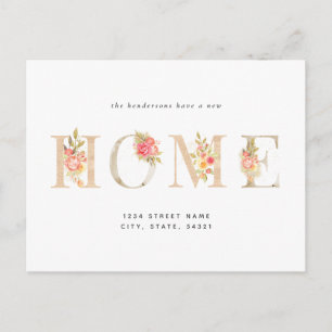 Cartão Postal Anúncio de Movimentação de Nova Página Inicial