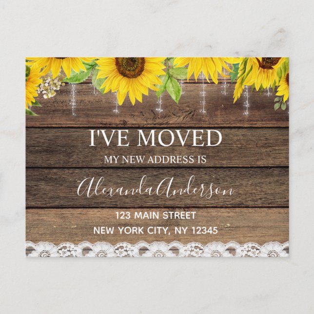 Cartão Postal Anúncio de Movimentação do Orçamento Madeira Rústi (Frente)