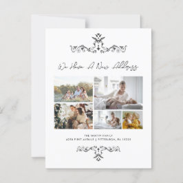 Cartão Postal Anúncio de Movimentação do Ornamentado de Script 5