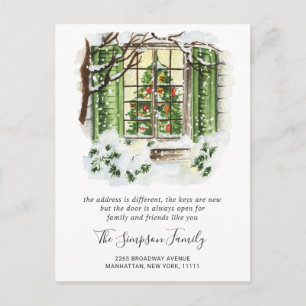 Cartão Postal Anúncio de Movimentação do País de Natal em Aq