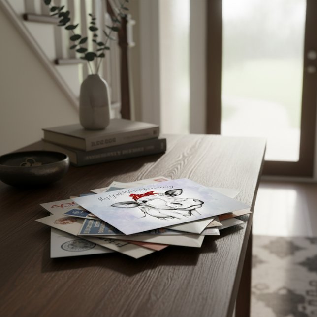 Cartão Postal Anúncio de Movimento Bandana Desenhada na Mão Boni (Criador carregado)