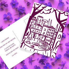 Cartão Postal ANÚNCIO DE MOVIMENTO Novo Endereço Apartamento Bal