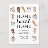 Anúncio de Mudança Casa Doce Lar Gatinhos Fofos