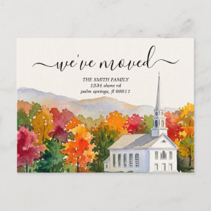 Cartão Postal Anúncio de Mudança de Endereço em Vermont