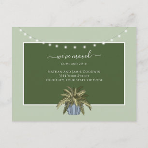 Cartão Postal Anúncio de Mudança de Endereço para Nova Casa