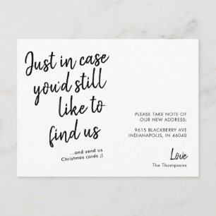 Cartão Postal Anúncio de mudança moderno e engraçado