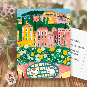 Cartão Postal ANÚNCIO DE MUDANÇA Novo Endereço do Apartamento Va