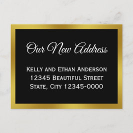 Cartão Postal Anúncio de mudança para nosso novo endereço elegan