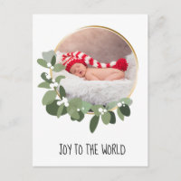 Anúncio de nascimento de Natal do Modern Baby