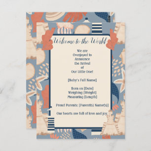 Cartão Postal Anúncio de Nascimento do Garoto Náutico Conselho