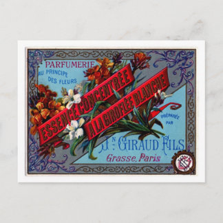 Cartão Postal Anúncio de Perfume Francês
