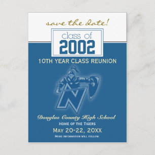 Cartão Postal Anúncio de salvamento da união de classe personali