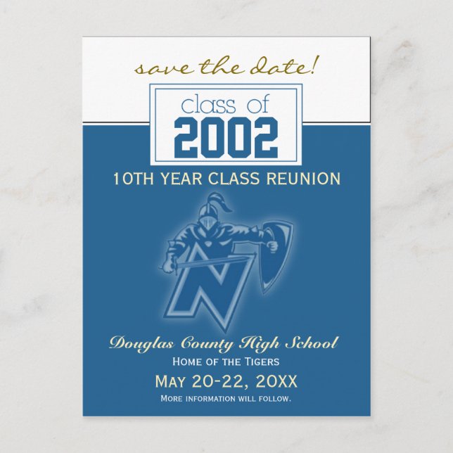 Cartão Postal Anúncio de salvamento da união de classe personali (Frente)