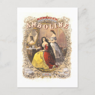 Cartão Postal Anúncio de vindima para a Ambolina de Kendall